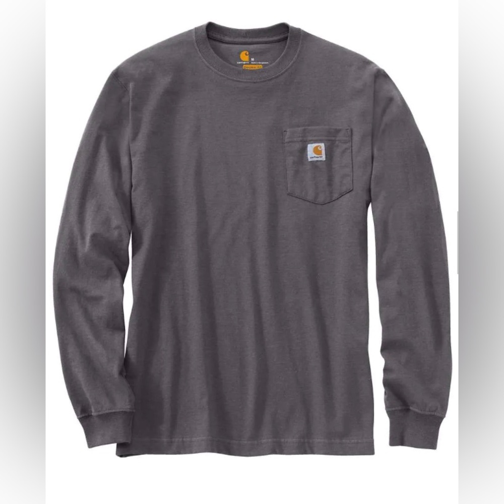 Carhartt Long Sleeve Grey tee for Men size S NWT